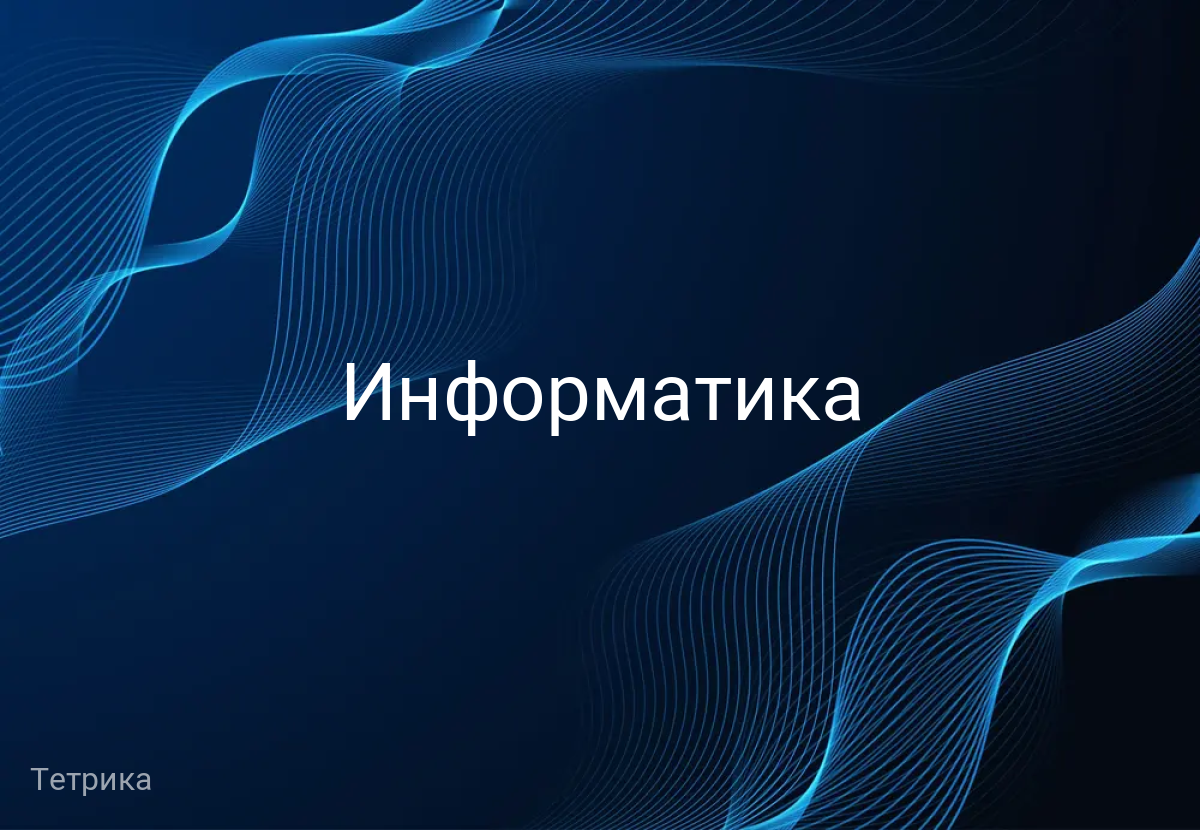 Информатика
