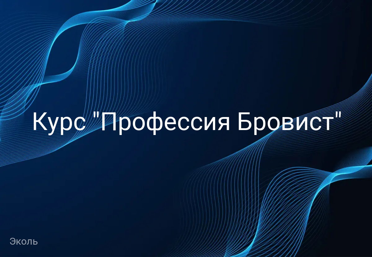 Курс "Профессия Бровист"