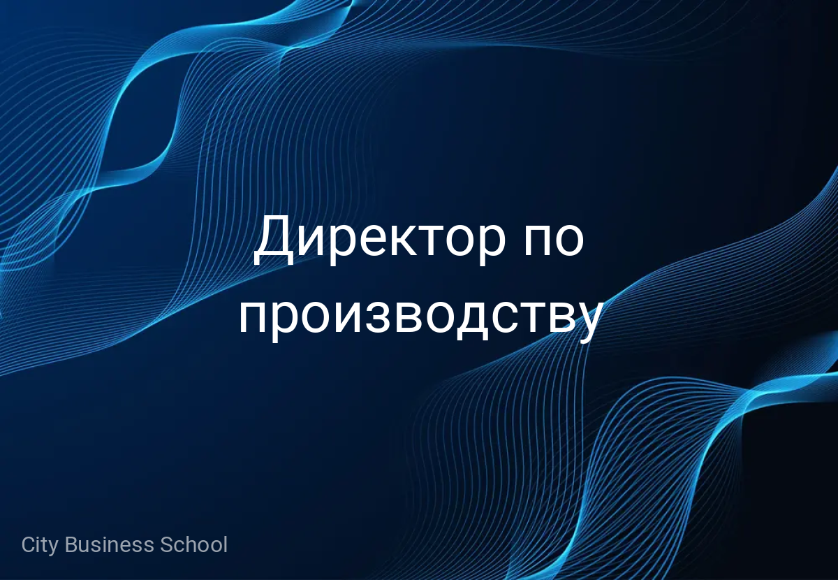 Директор по производству 