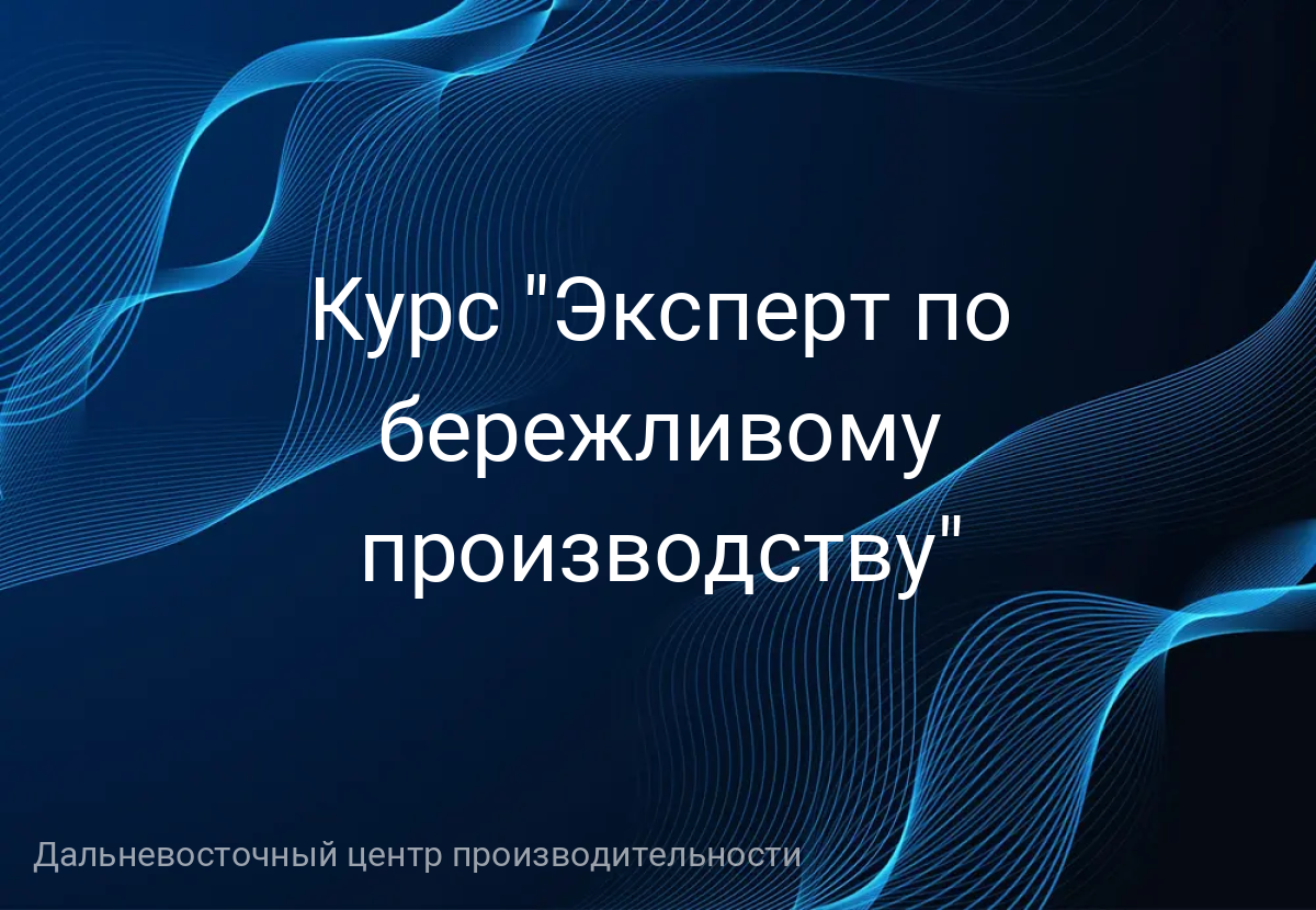Курс "Эксперт по бережливому производству"