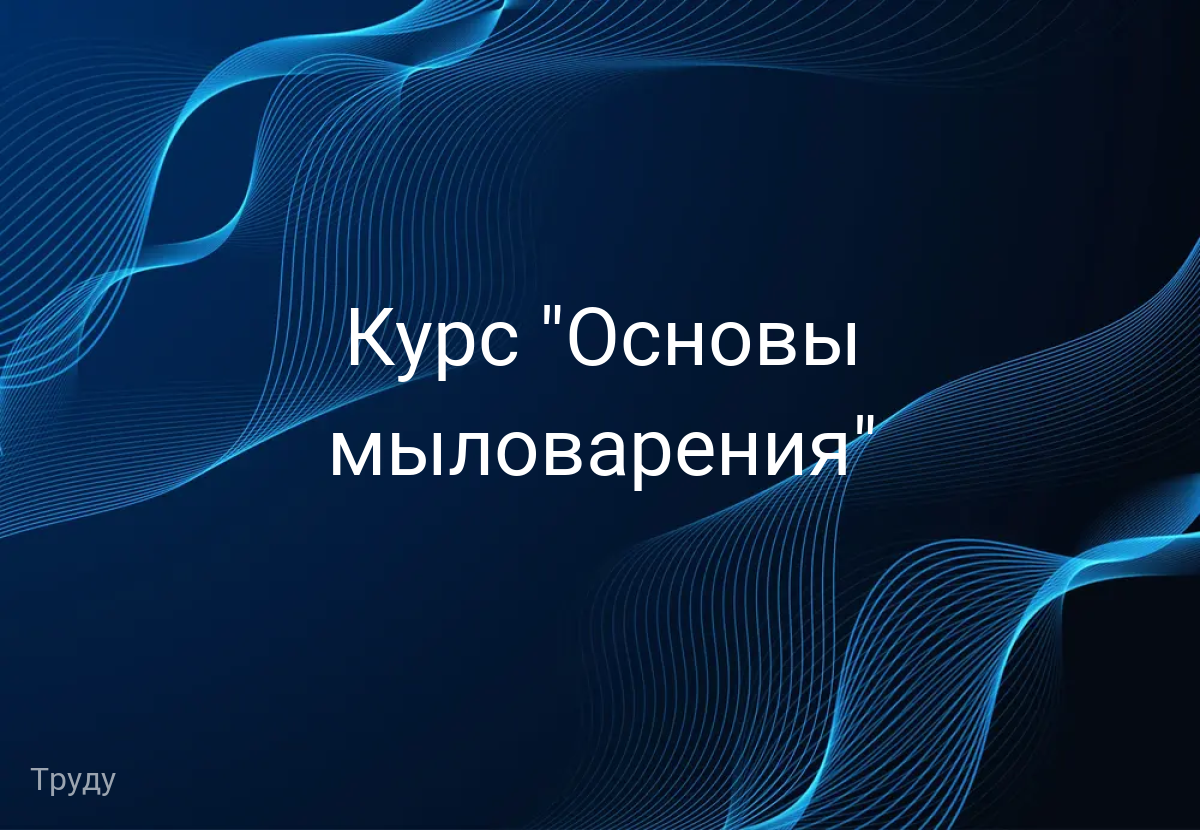 Курс "Основы мыловарения"